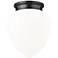 Gideon by Z-Lite Matte Black 1 Light Flush Mount