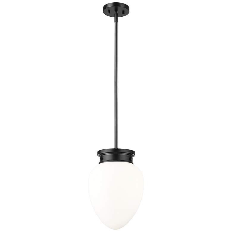 Image 1 Gideon by Z-Lite Matte Black 1 Light Pendant