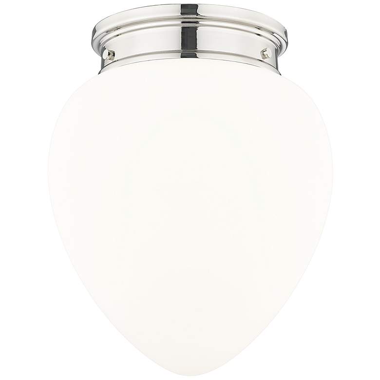 Image 1 Gideon by Z-Lite Polished Nickel 1 Light Flush Mount