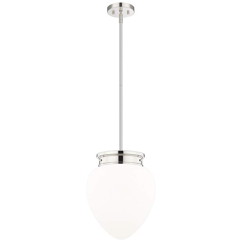 Image 1 Gideon by Z-Lite Polished Nickel 1 Light Pendant