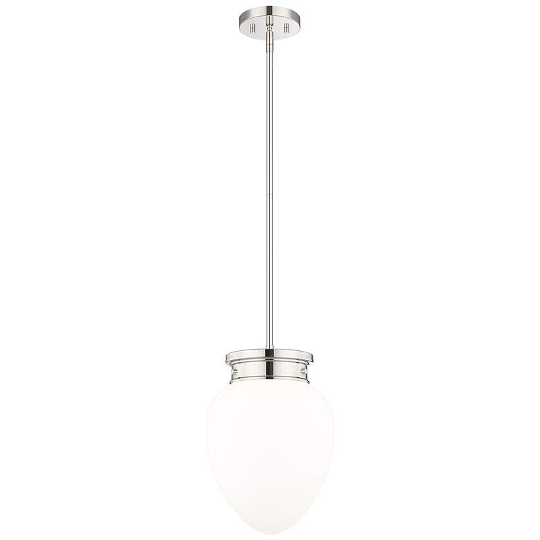 Image 1 Gideon by Z-Lite Polished Nickel 1 Light Pendant