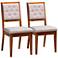 Gideon Gray Tufted Fabric Dining Chairs Set of 2