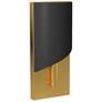3_Gigi 11 1/2"H Heritage Brass with Satin Black Wall Sconce more views