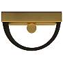 5_Gigi 11 1/2"H Heritage Brass with Satin Black Wall Sconce more views