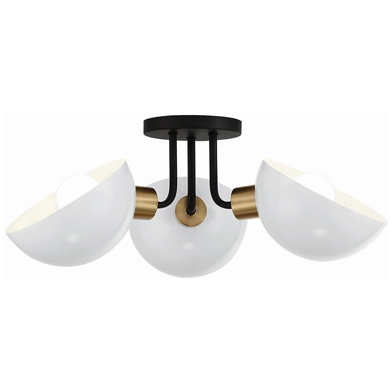 Image 1 Gigi 3 Light Black  Brass Ceiling Mount