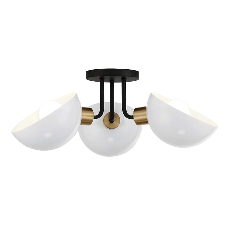 Image 4 Gigi 3 Light Black Brass Ceiling Mount more views