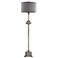 Gila Gold and Gray Fluted Neck Floor Lamp
