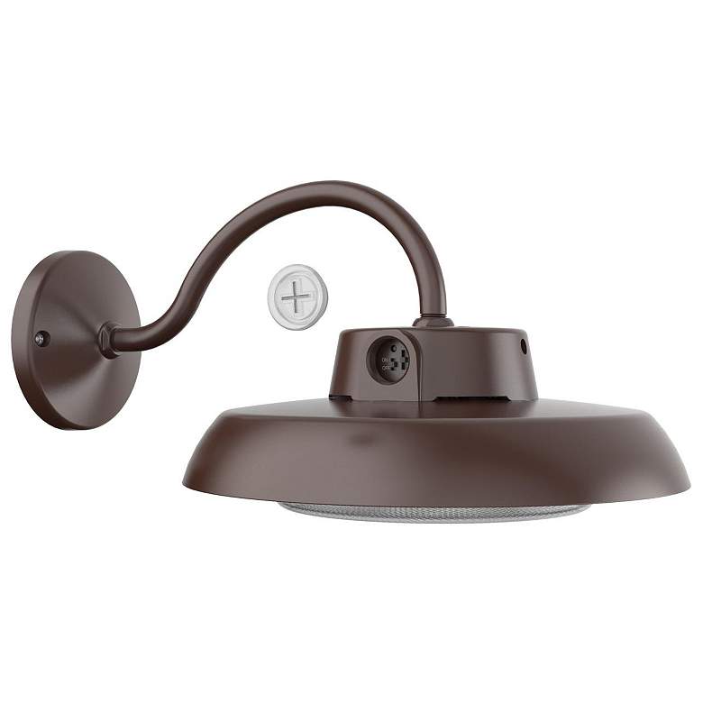 Image 1 Gilbert 10.25 inch High Bronze LED Outdoor Sconce