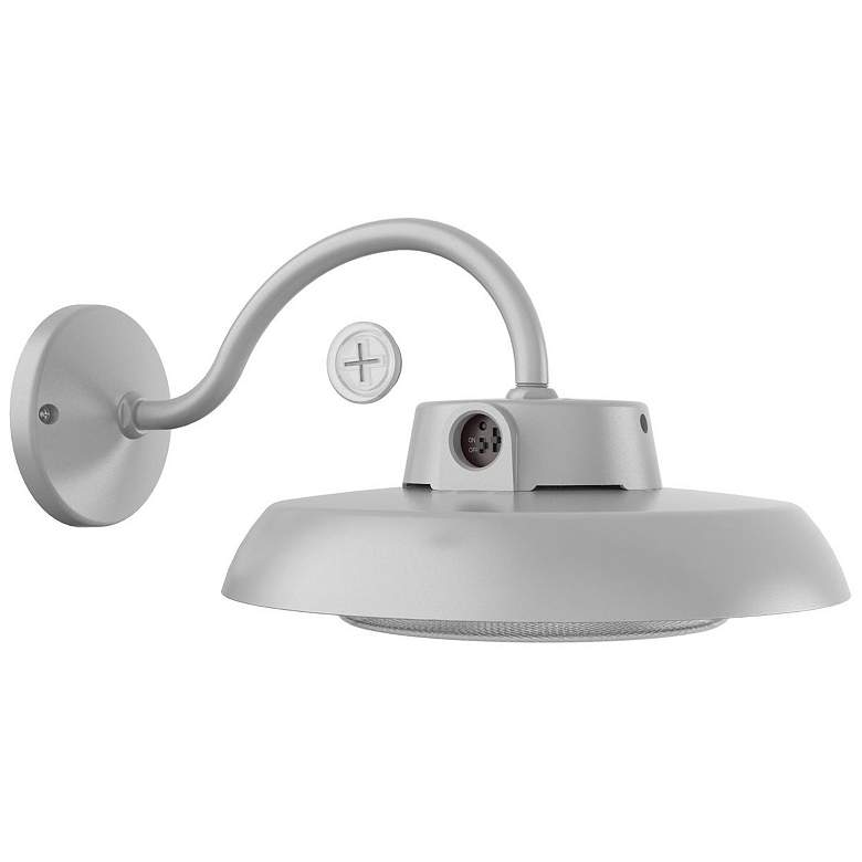 Image 1 Gilbert 10.25" High Textured Grey LED Outdoor Sconce