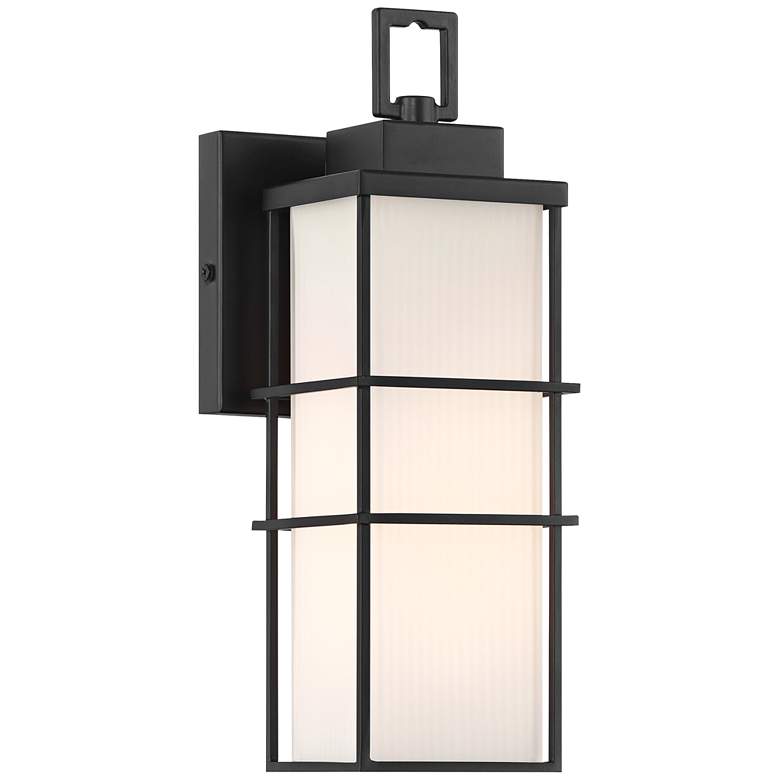 Image 2 Gilbert 11 1/2" High Matte Black Outdoor Wall Light