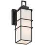 7_Gilbert 11 1/2" High Matte Black Outdoor Wall Light more views