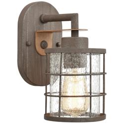 Gilbert 11&quot; High 1-Light Sconce - Rusted Coffee