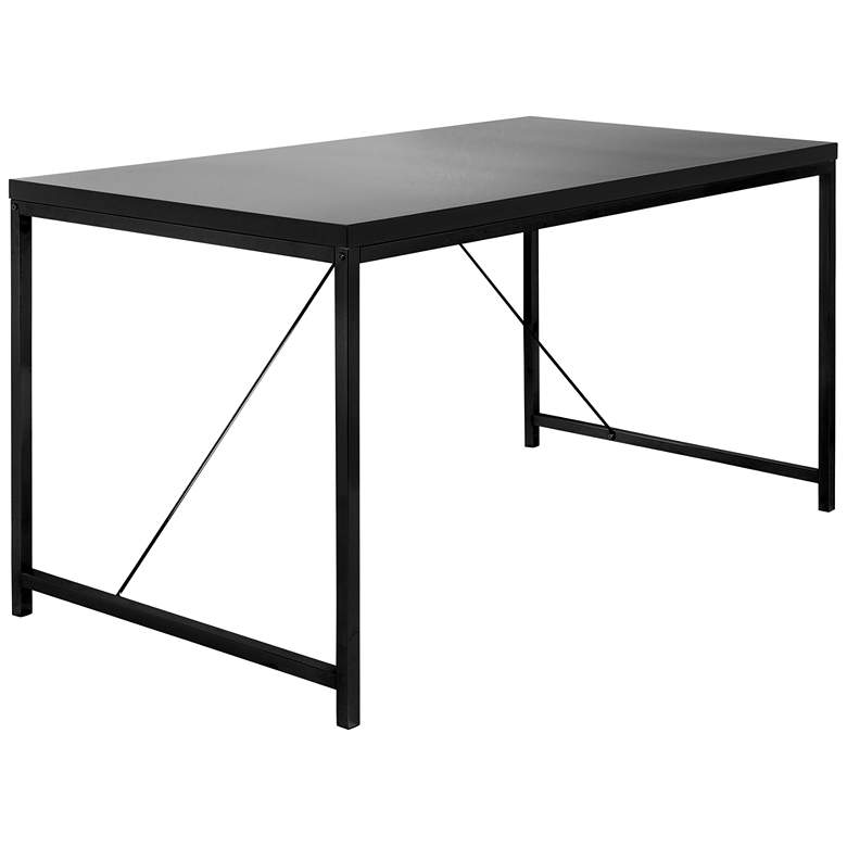 Image 1 Gilbert 47 1/4 inch Wide Black Rectangular Desk