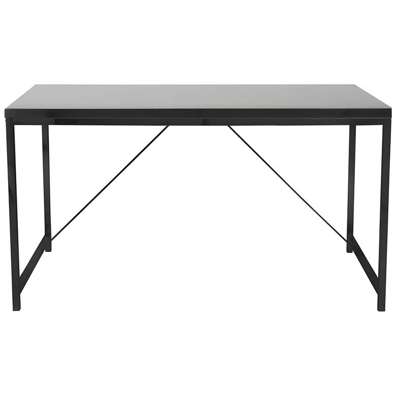 Image 2 Gilbert 47 1/4 inch Wide Black Rectangular Desk more views