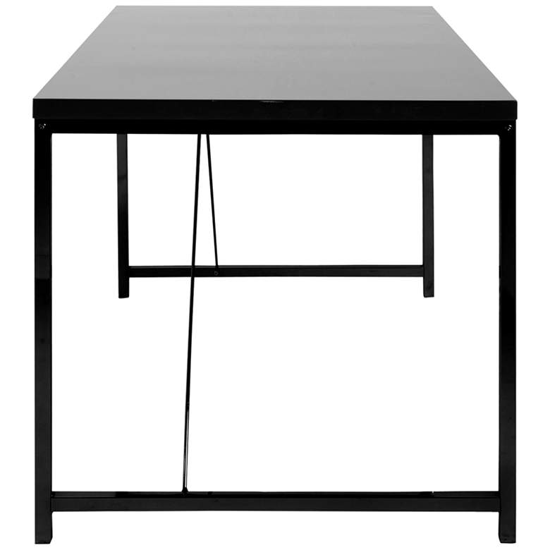 Image 3 Gilbert 47 1/4 inch Wide Black Rectangular Desk more views