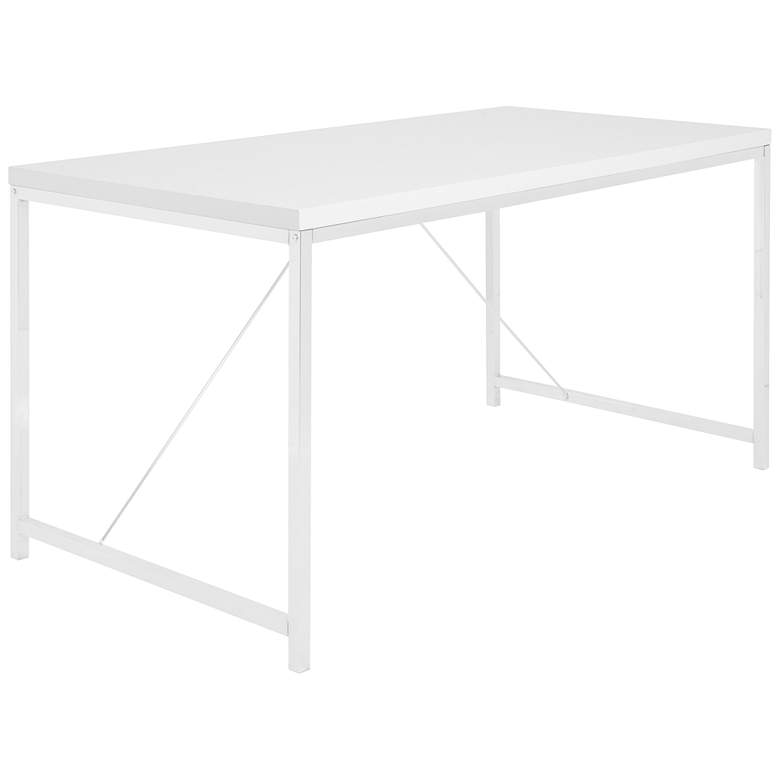 Image 1 Gilbert 47 1/4 inch Wide White Rectangular Desk