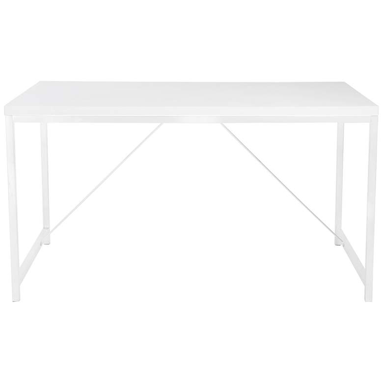 Image 2 Gilbert 47 1/4" Wide White Rectangular Desk more views