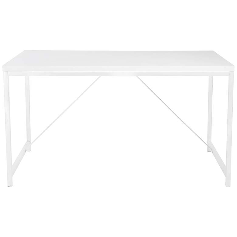 Image 2 Gilbert 47 1/4 inch Wide White Rectangular Desk more views