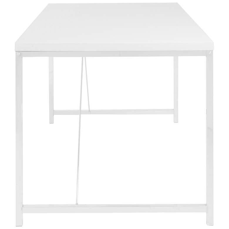 Image 3 Gilbert 47 1/4" Wide White Rectangular Desk more views