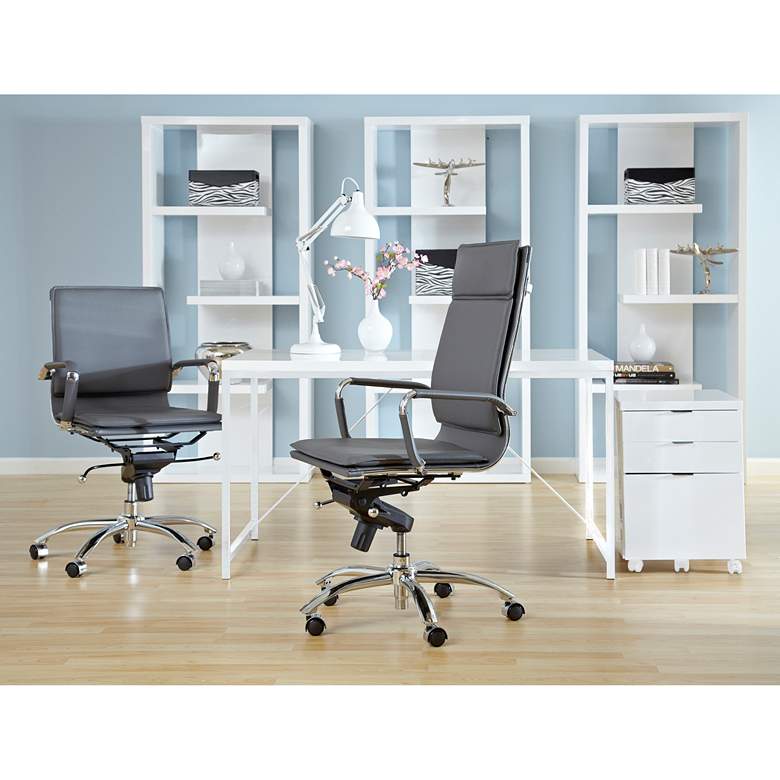 Image 4 Gilbert 47 1/4" Wide White Rectangular Desk more views