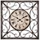 Gilcrest Wrought Iron 29" Square Wall Clock