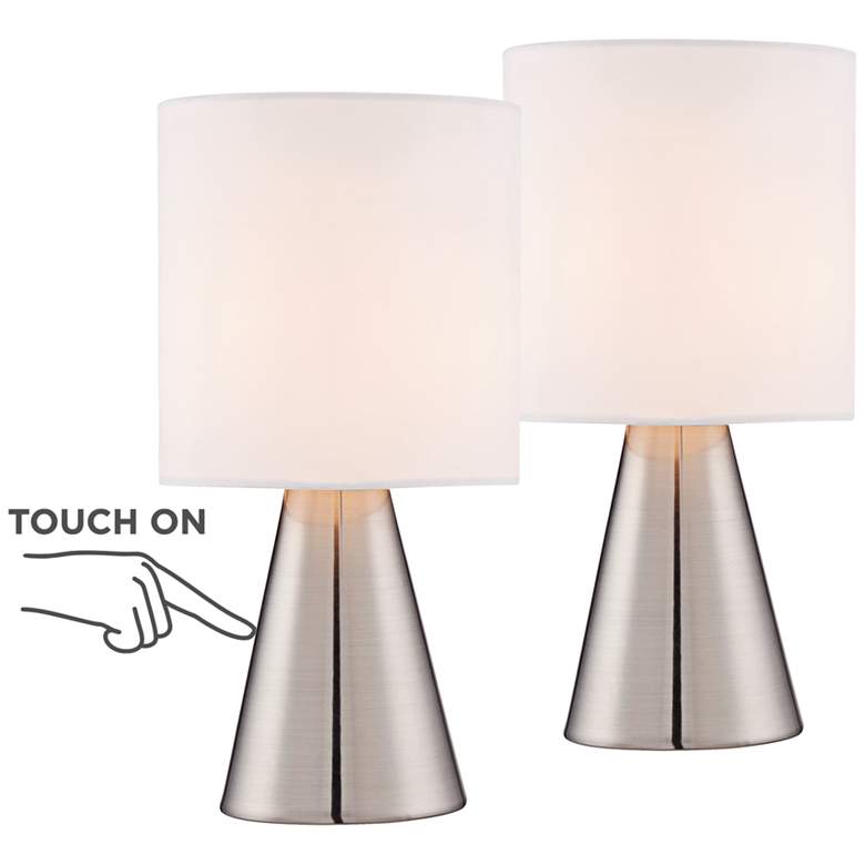 Image 1 Gilda 12 inch High Touch On-Off Accent Table Lamp Set of 2