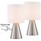 Gilda 12" High Touch On-Off Accent Table Lamp Set of 2