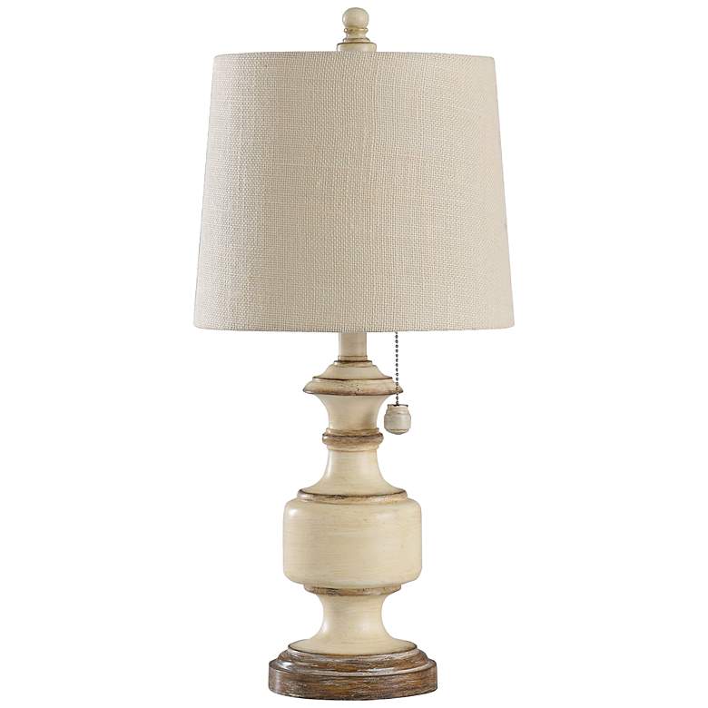 Image 2 Gilda Table Lamp - Distressed Cream - Distressed Cream - Textured White