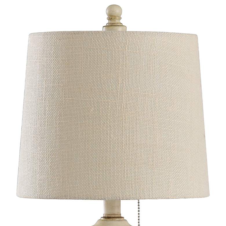 Image 3 Gilda Table Lamp - Distressed Cream - Distressed Cream - Textured White more views