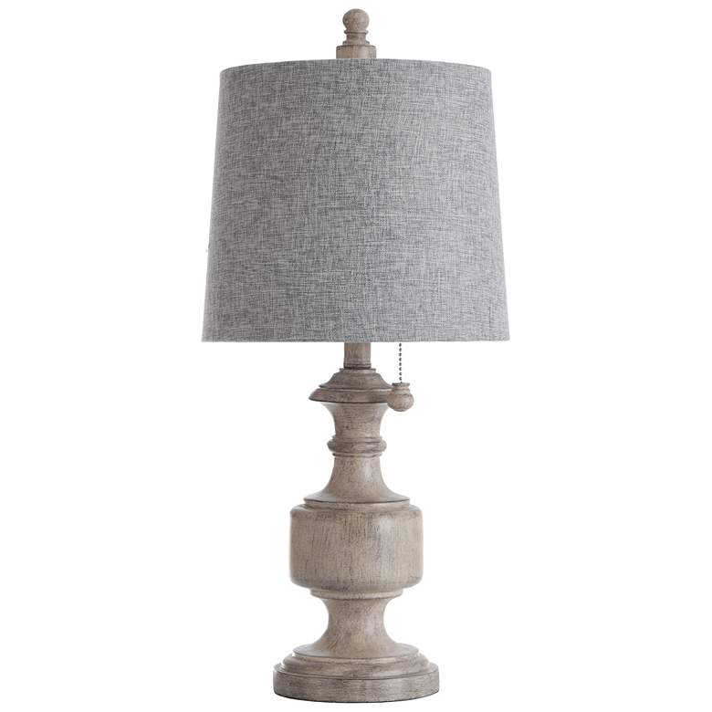 Image 1 Gilda Table Lamp - Distressed Gray, Cream - Heather Gray