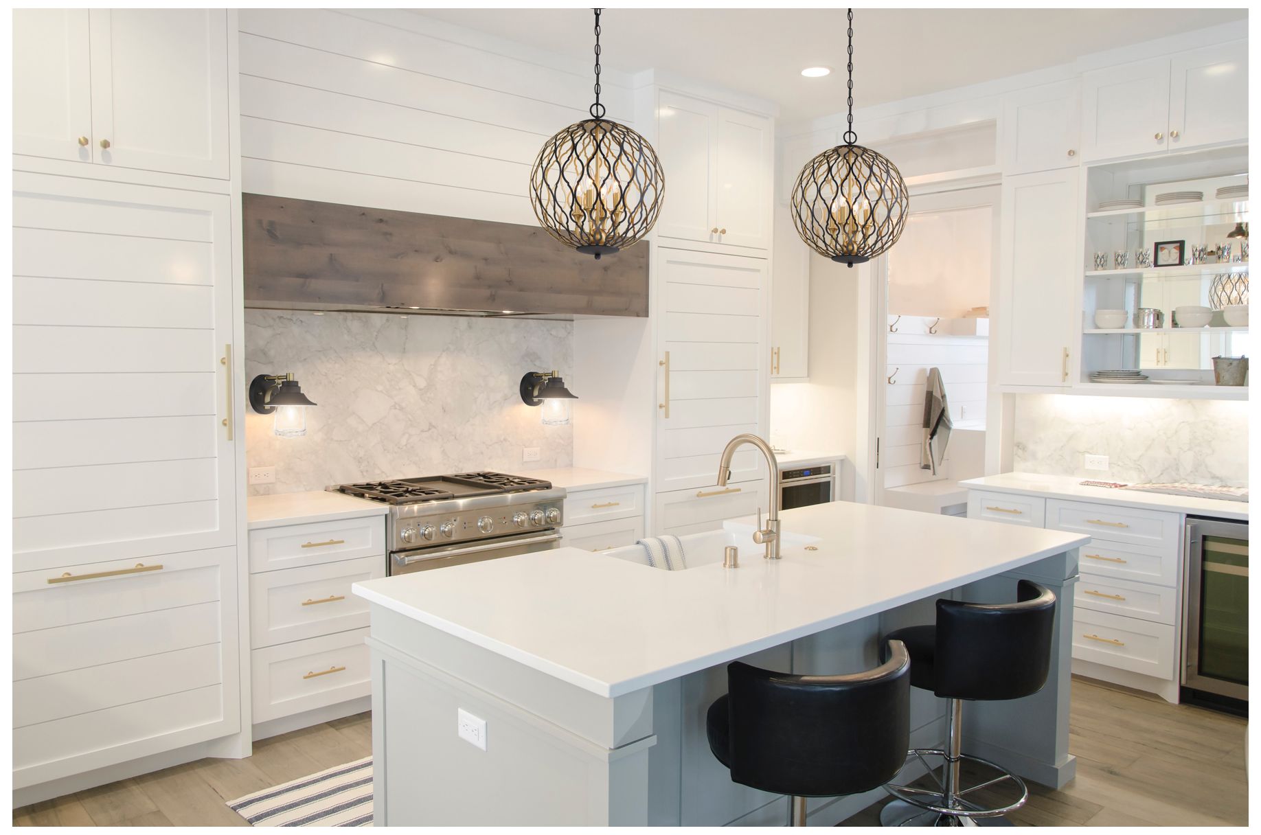 Image 2 Gilded Glam 16"W Sand Coal and Gold 4-Light Globe Pendant more views