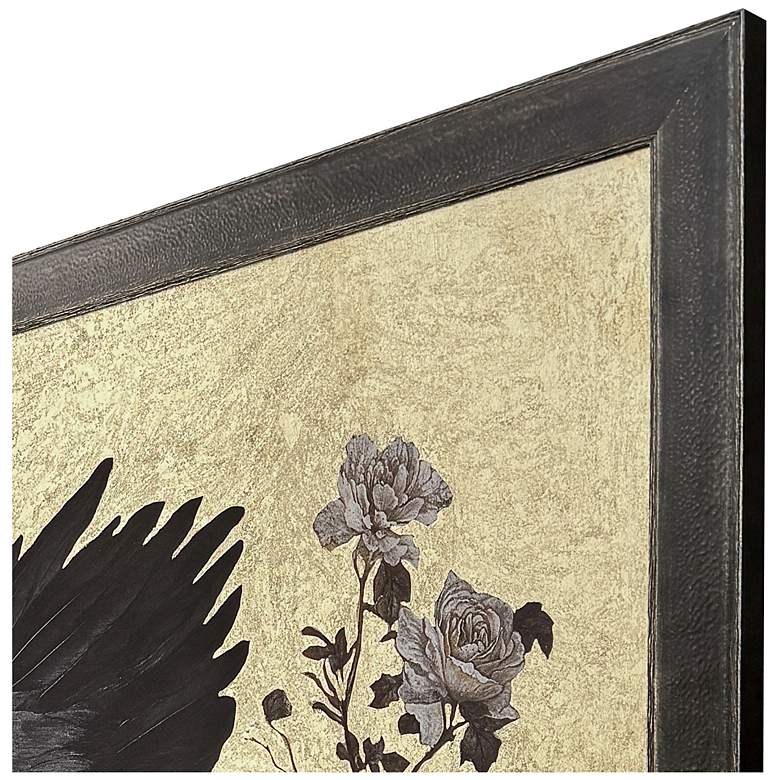 Image 3 Gilded Swan 52"W x 40"H Framed Art more views
