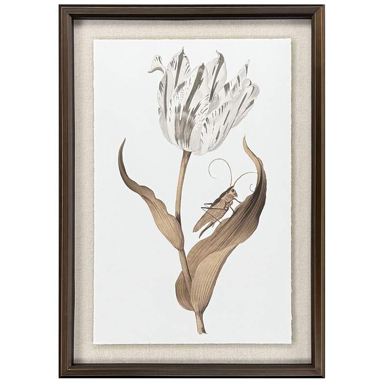 Image 1 Gilded Tulip Elegance 33"W x 47"H Framed Wall Art