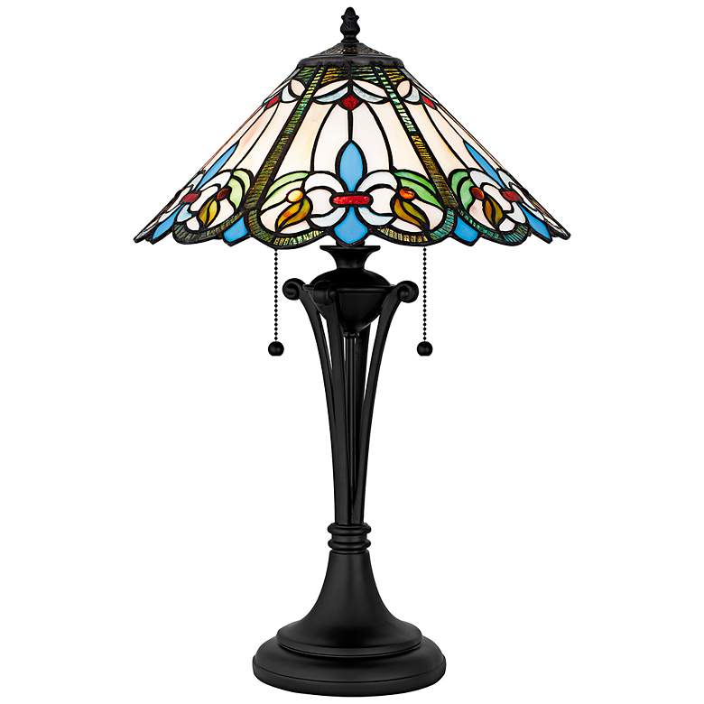 Image 1 Giles 2-Light Matte Black Table Lamp