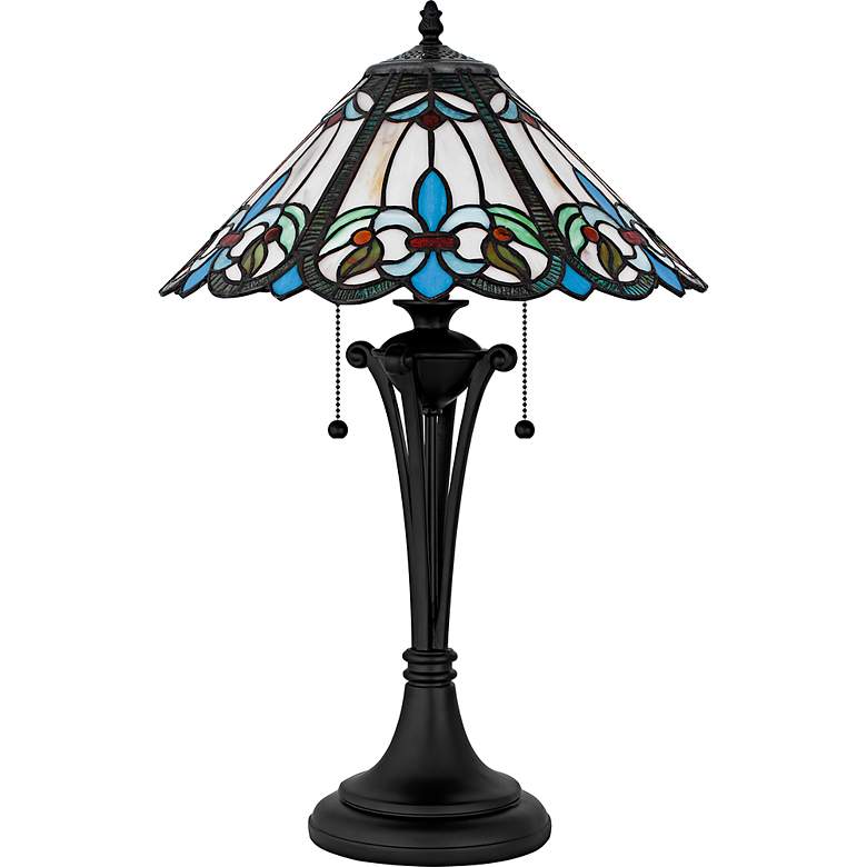 Image 2 Giles 2-Light Matte Black Table Lamp more views