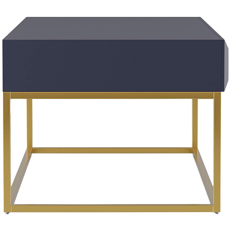 Image 4 Gilhame 47 3/4"W Antique Blue Gold Rectangular Coffee Table more views