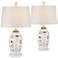 Gill Antique White Coastal Night Light Table Lamps Set of 2