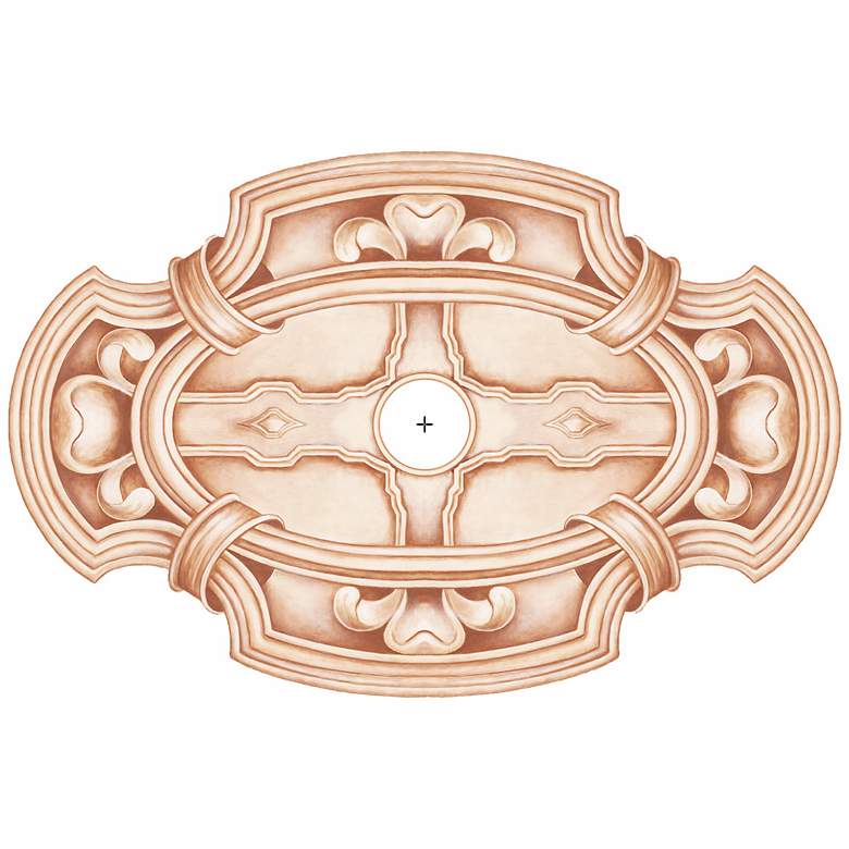 Image 2 Gilles Square 36 inch Wide Repositionable Ceiling Medallion