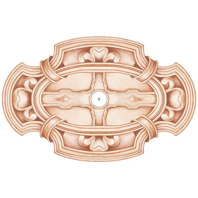 Image 2 Gilles Square 48 inch Wide Repositionable Ceiling Medallion