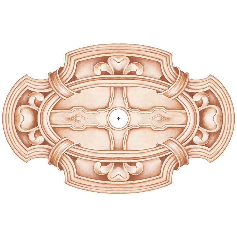 Image 1 Gilles Square 48" Wide Repositionable Ceiling Medallion