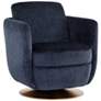 3_Gilley Bergen Navy Fabric Swivel Lounge Chair