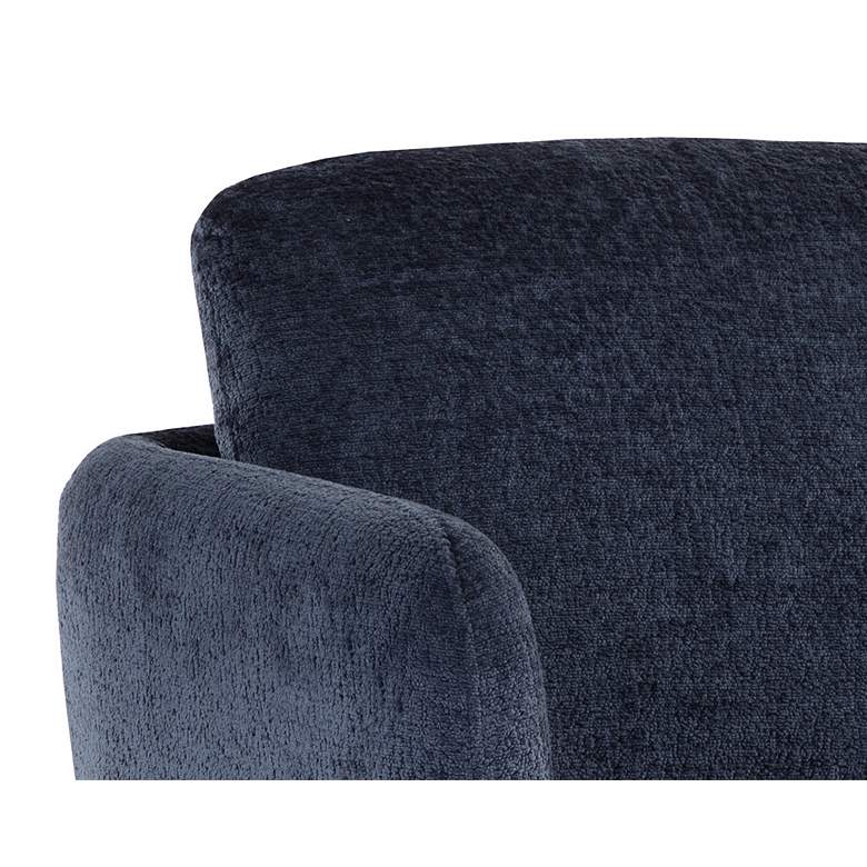 Image 5 Gilley Bergen Navy Fabric Swivel Lounge Chair more views
