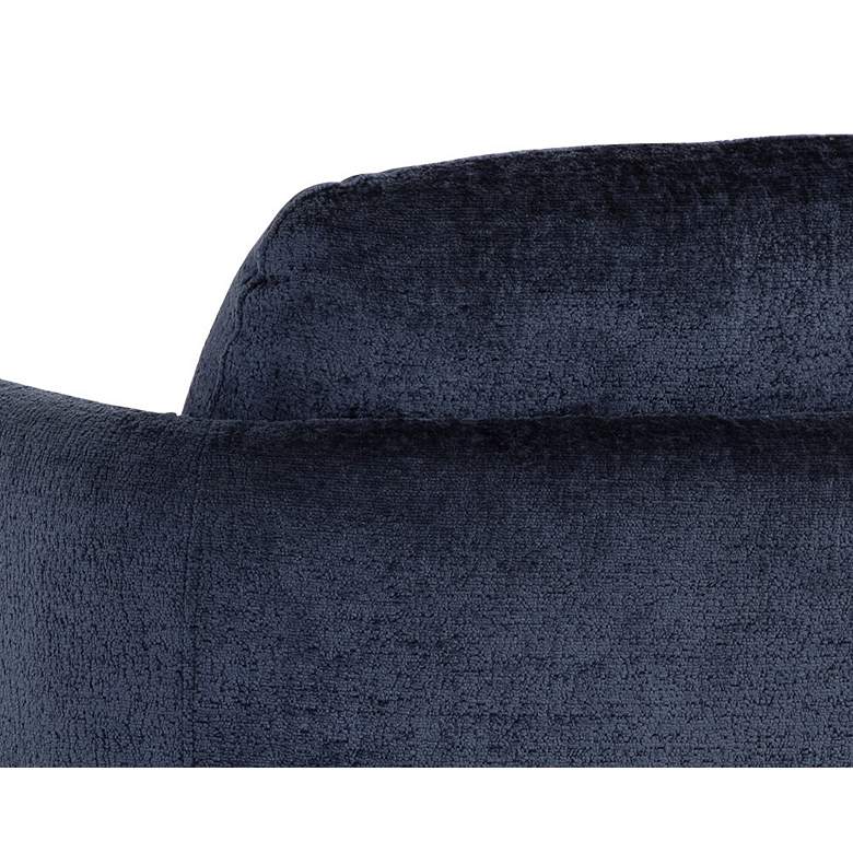 Image 6 Gilley Bergen Navy Fabric Swivel Lounge Chair more views