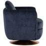 Gilley Bergen Navy Fabric Swivel Lounge Chair in scene