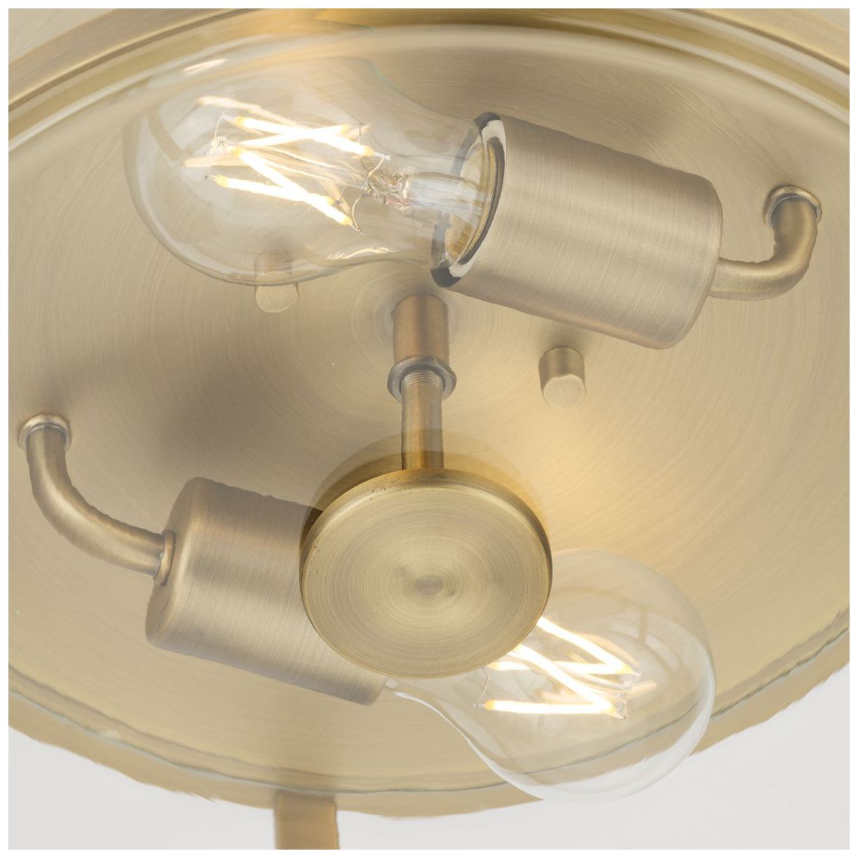 Gilliam Collection 12-5/8 in. Two-Light Flush Mount P350253