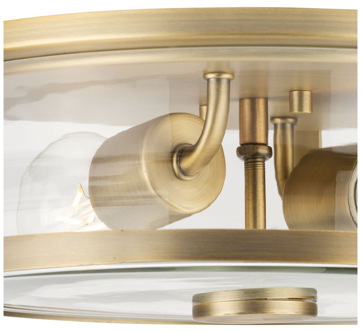 Gilliam Collection 12-5/8 in. Two-Light Flush Mount P350253