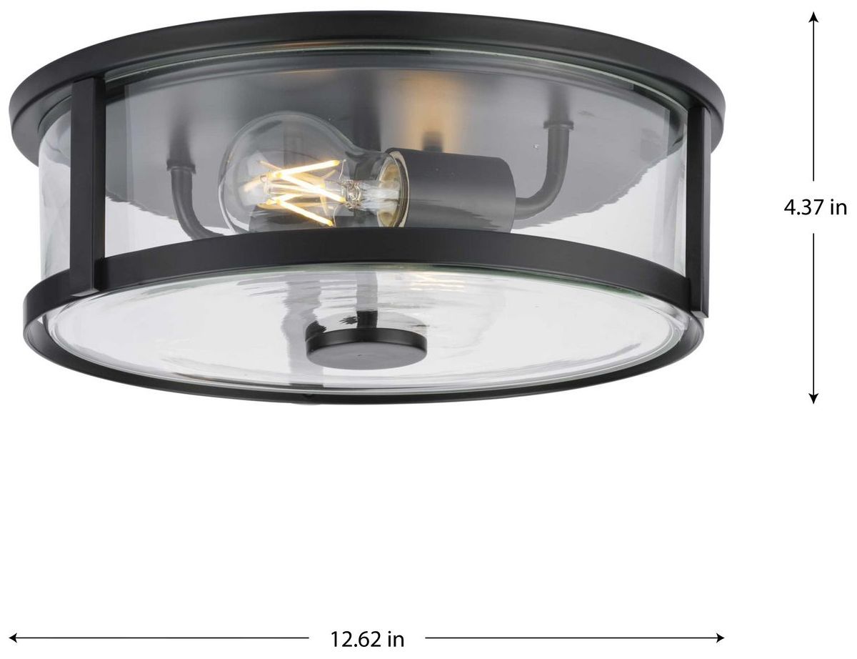 Image 4 Gilliam Collection 12-5/8 in. Two-Light Flush Mount P350253 more views