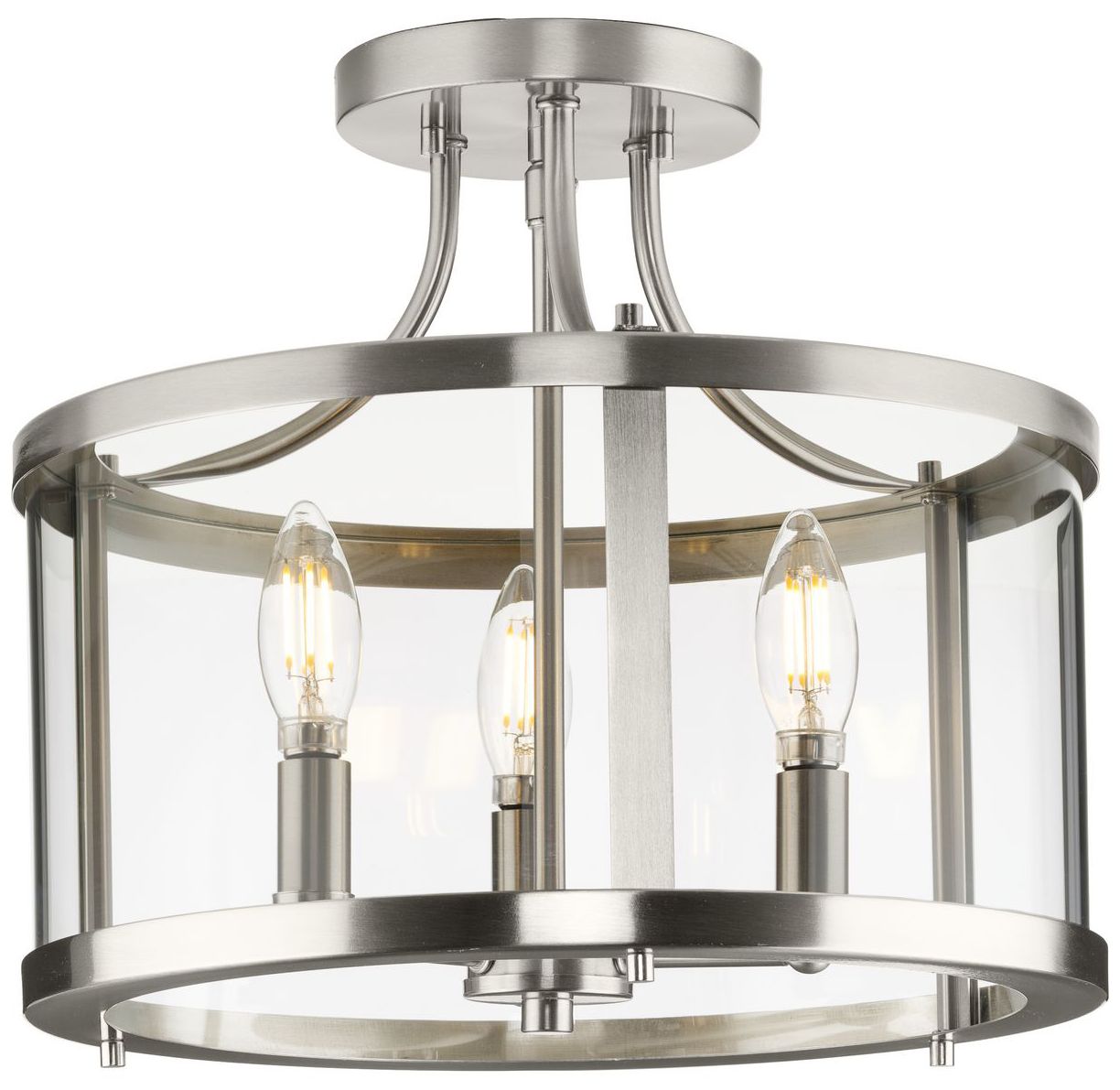 Image 5 Gilliam Collection 13 in. Three-Light Semi-Flush Mount more views