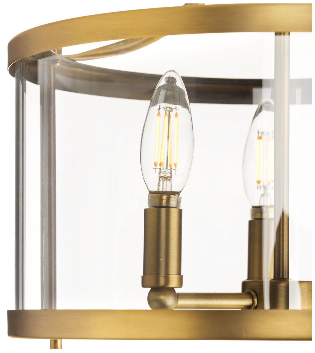 Gilliam Collection 13 in. Three-Light Semi-Flush Mount