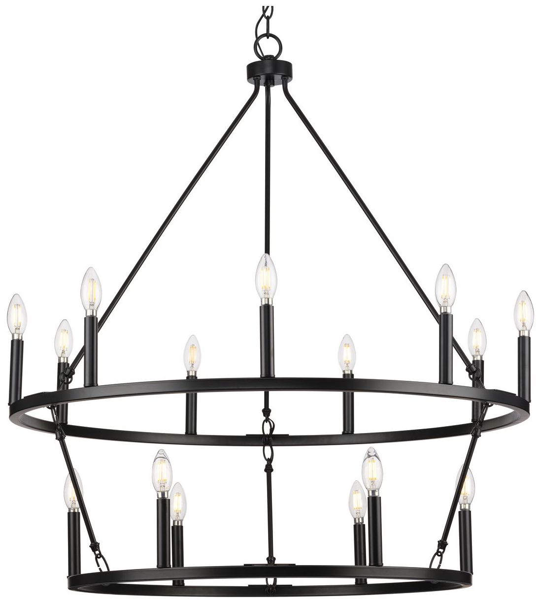 Gilliam Collection Fifteen-Light Chandelier